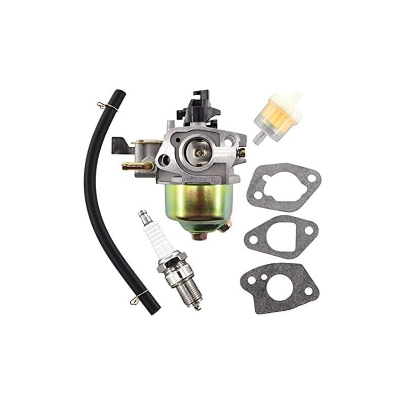 foto del prodotto kzq carburatore con guarnizione candela per motore tosaerba honda gxv120 gxv140 gxv160 hr194 hr195 hr214 hra214 hr215 hr216 hra216 hrc216 hrb475