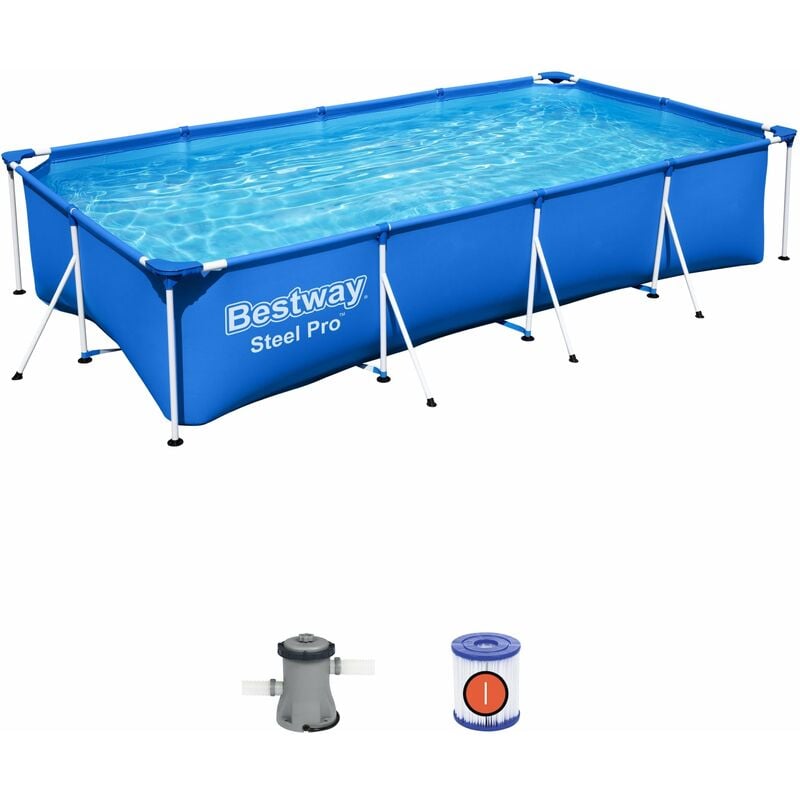 foto del prodotto bestway piscina rettangolare steel pro 400x211x81cm 56424