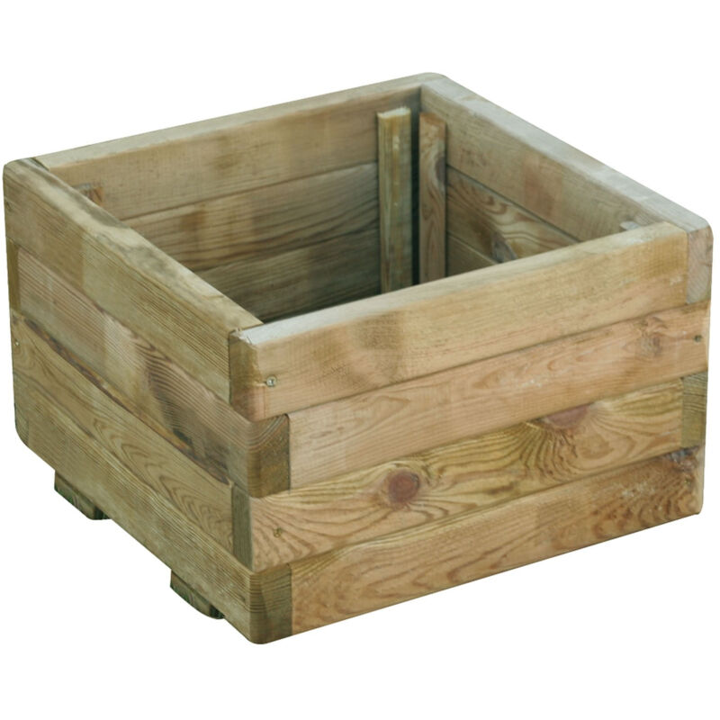 foto del prodotto fioriera vaso in legno impregnato autoclavato lasa 40x80xh26 cm