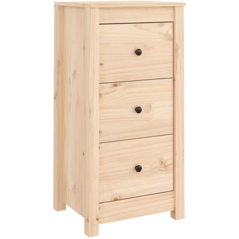 foto del prodotto credenza buffet cassettiera mobile contenitore organizer cucina soggiorno soggiorno 40 x 35 x 80 cm legno massello di pino marrone