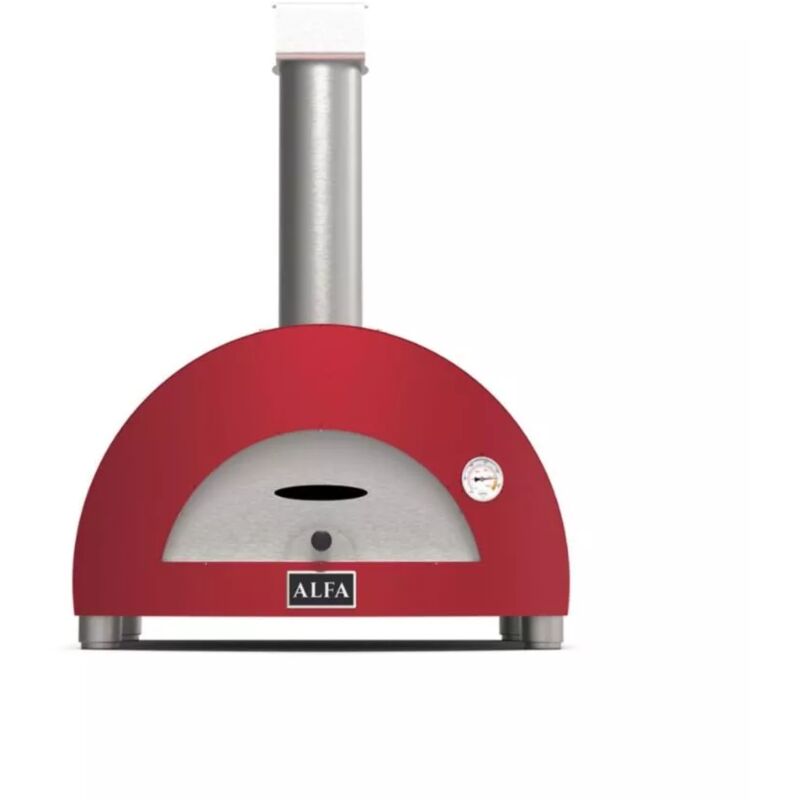 foto del prodotto forno pizza a legna alfa moderno colore rosso 1 pizza