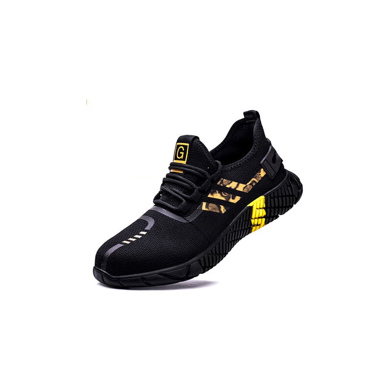 foto del prodotto dpzo scarpe antinfortunistiche leggere da cantiere, con puntale in acciaio, traspiranti, antiscivolo, da lavoro, da uomo e da donna, unisex, taglia