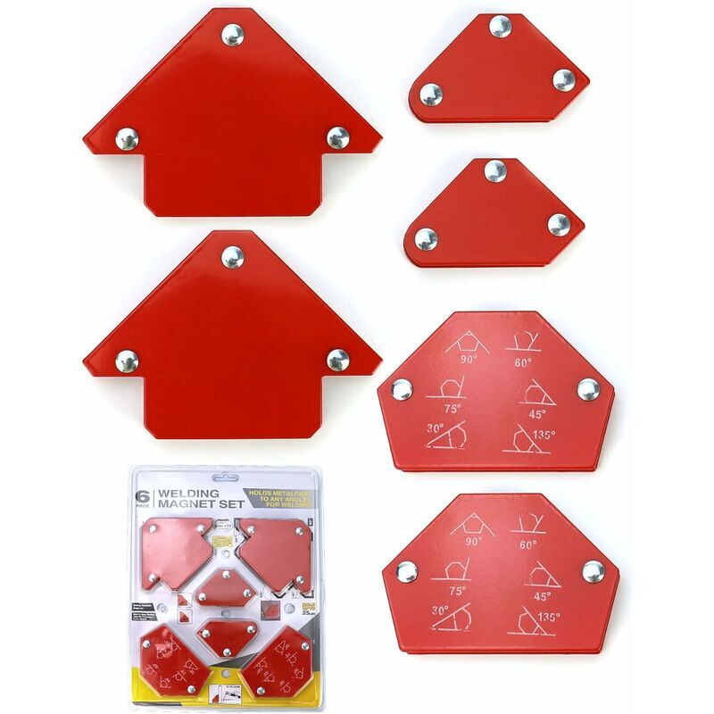 foto del prodotto dpzo pezzi magnete per saldatura, posizionatore di saldatura magnetico angolo di saldatura 30 45 60 75 90 105 120 135 , forza di tenuta 6,8