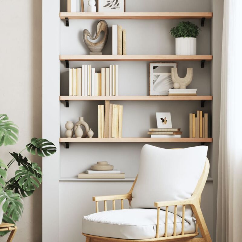 foto del prodotto furniture limited mensola a parete 100x20x2,5 cm in legno