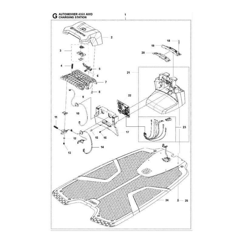 foto del prodotto husqvarna stazione di ricarica am awd 595310103 originale