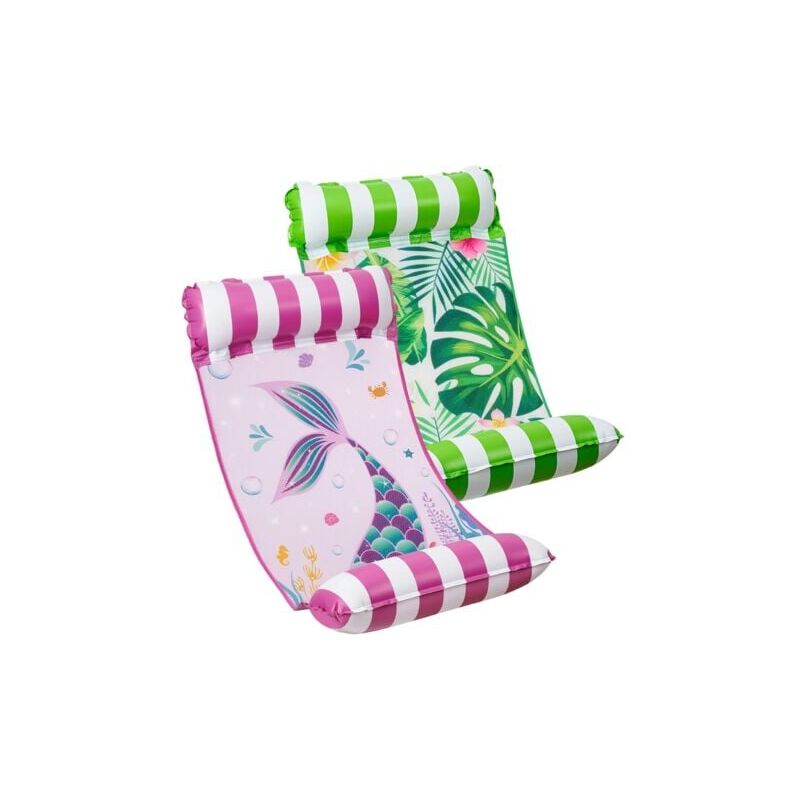 foto del prodotto odipie set amaca da piscina confezione da 2 galleggianti gonfiabili per piscina per adulti 4 in 1 versatili accessori per piscina sedia a sdraio