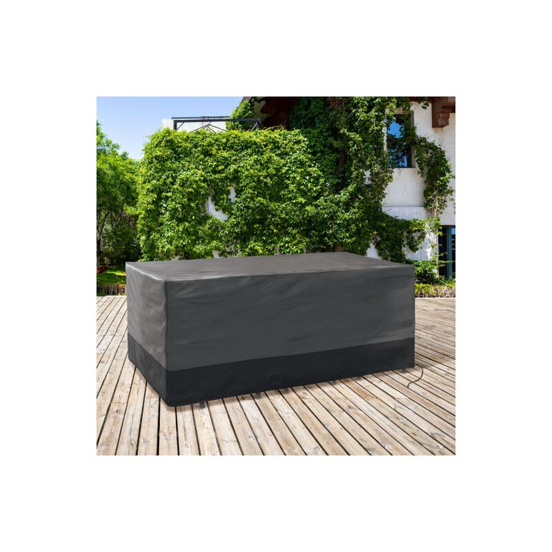 foto del prodotto idmarket copertura per tavolo da giardino rettangolare da esterno 250 x 200 x 74 cm