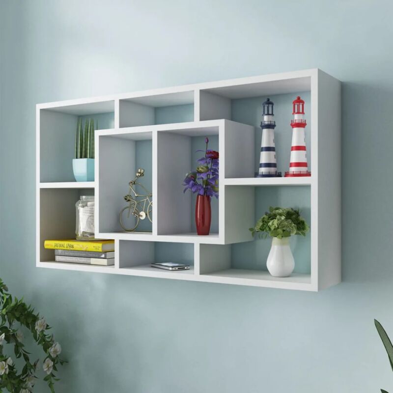 foto del prodotto furniture limited espositore da parete galleggiante 8 scomparti