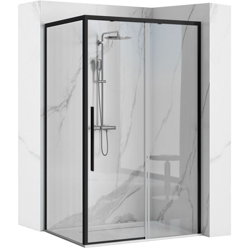 foto del prodotto cabina doccia solar nero opaco 90x90