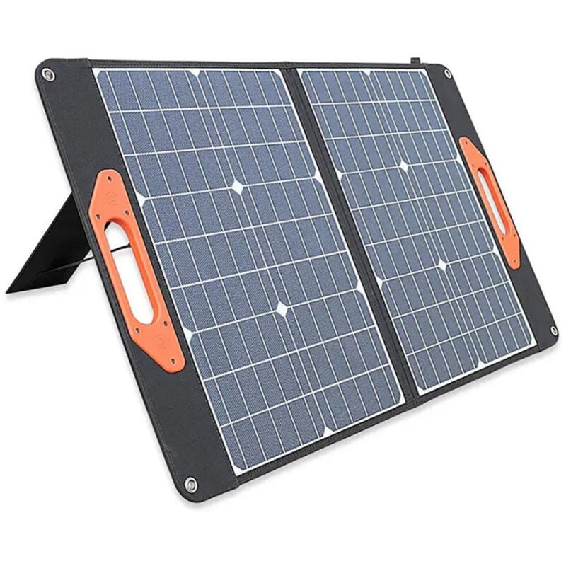 foto del prodotto trade shop traesio pannello solare pieghevole 120w fotovoltaico 19.8v ricarica batterie generatore 