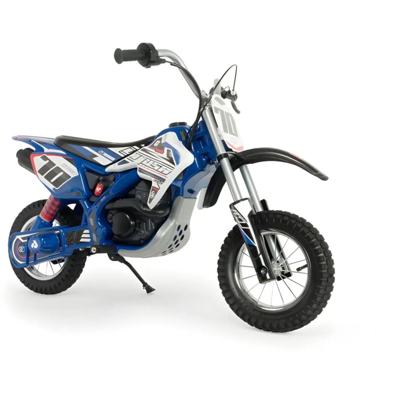 foto del prodotto moto cross elettrica bambini 24v x treme blue fighter ruote gonfiabili
