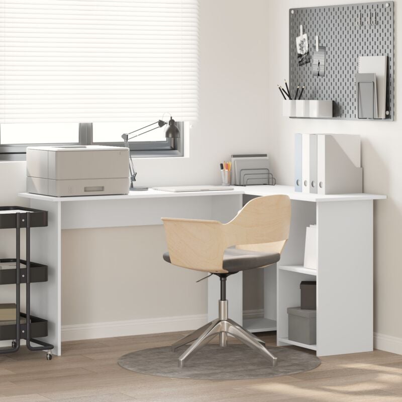 immagine 0 del prodotto vidaxl scrivania computer bianco bianco legno ingegnerizzato media