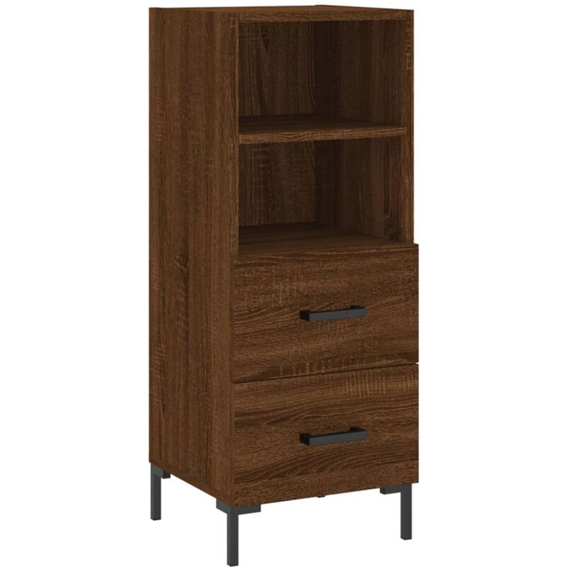 foto del prodotto vidaxl credenza rovere marrone 34,5x34x90 cm in legno multistrato
