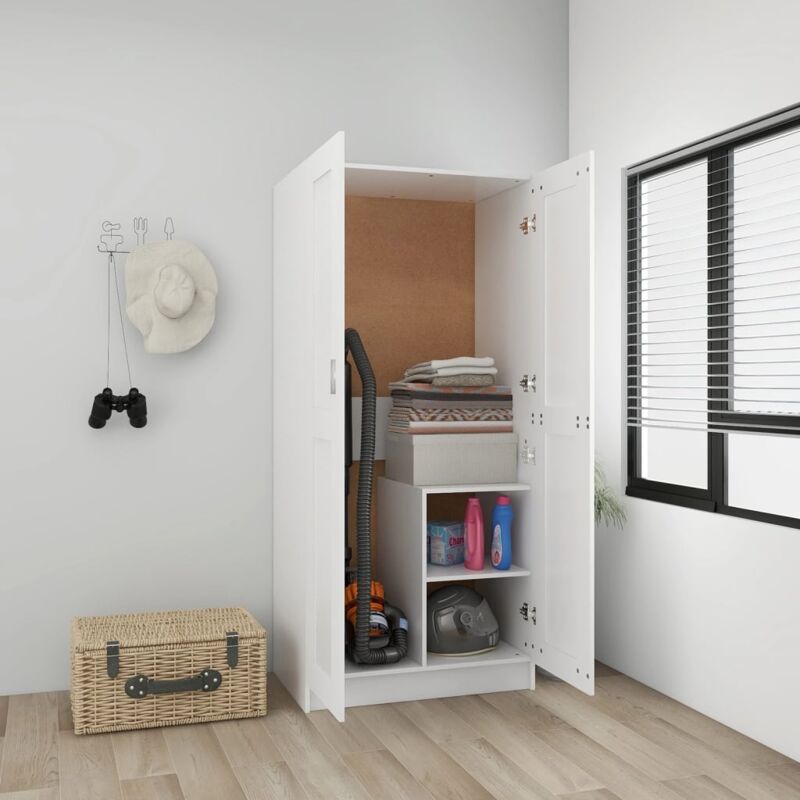 foto del prodotto furniture limited armadio bianco 82,5x51,5x180 cm in legno