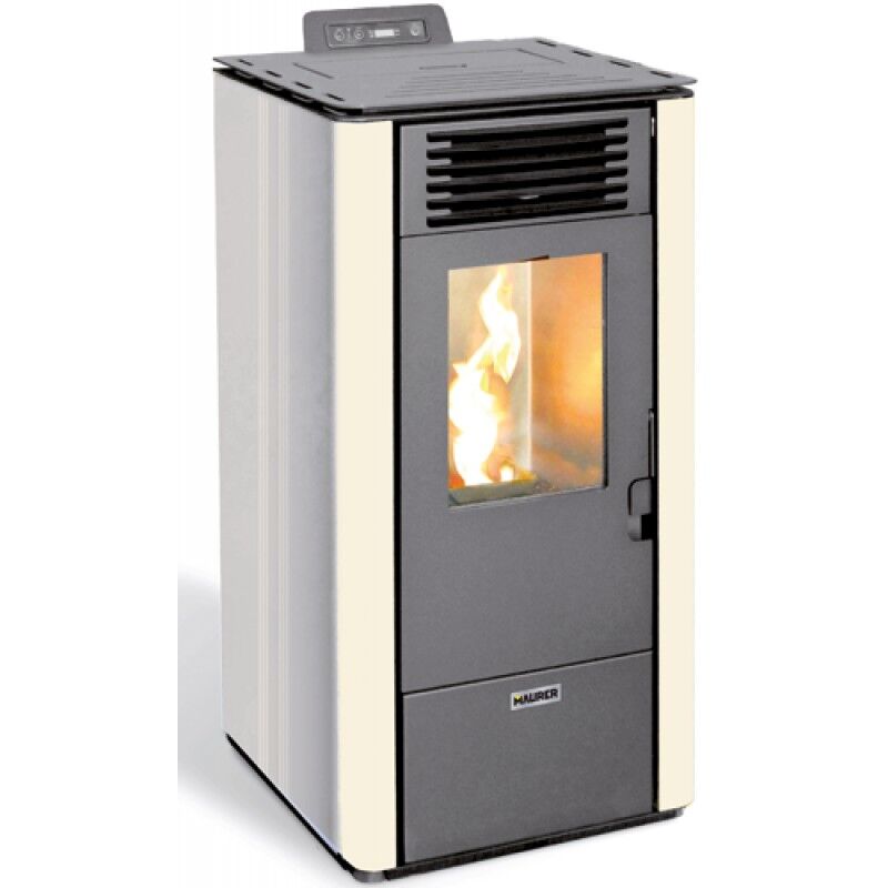 foto del prodotto stufa pellet 8,87kw maurer modello 10w bianca