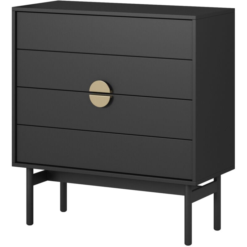 immagine 0 del prodotto stoon com con 4 cassetti 85,5 cm nero selsey