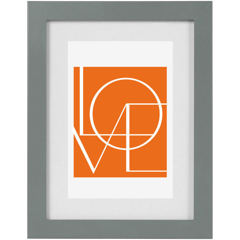 foto del prodotto woltu cornici in legno cornice foto da tavolo e parate portafoto con passepartout cornice creativa fotogramma decorativo. grigio. 10x15cm. 1 pezzo