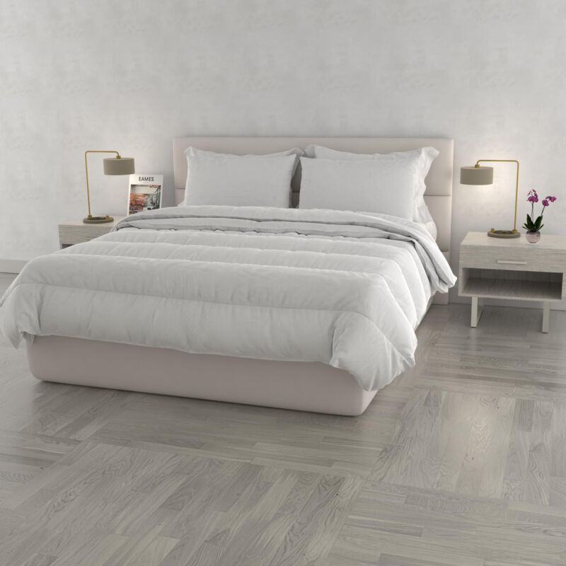 foto del prodotto italian bed linen prestige piumino 4 stagioni made in italy, bianco, 250x200cm