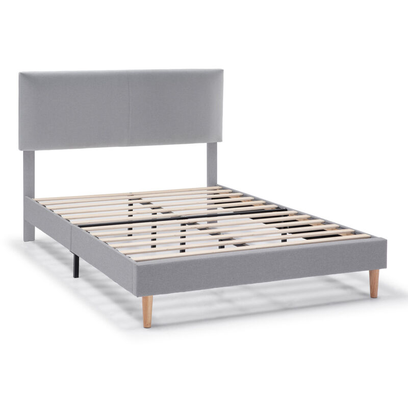 foto del prodotto vs venta stock giroletto imbottito lauren da 30 cm, 140x190 cm, grigio chiaro
