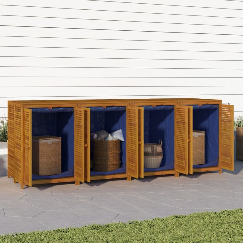 foto del prodotto vidaxl contenitore da giardino 280x87x104 cm legno massello di acacia