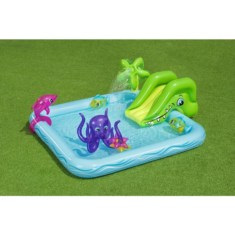 foto del prodotto piscinetta gonfiabile acquario fantastico play center aquarium bestway 53052