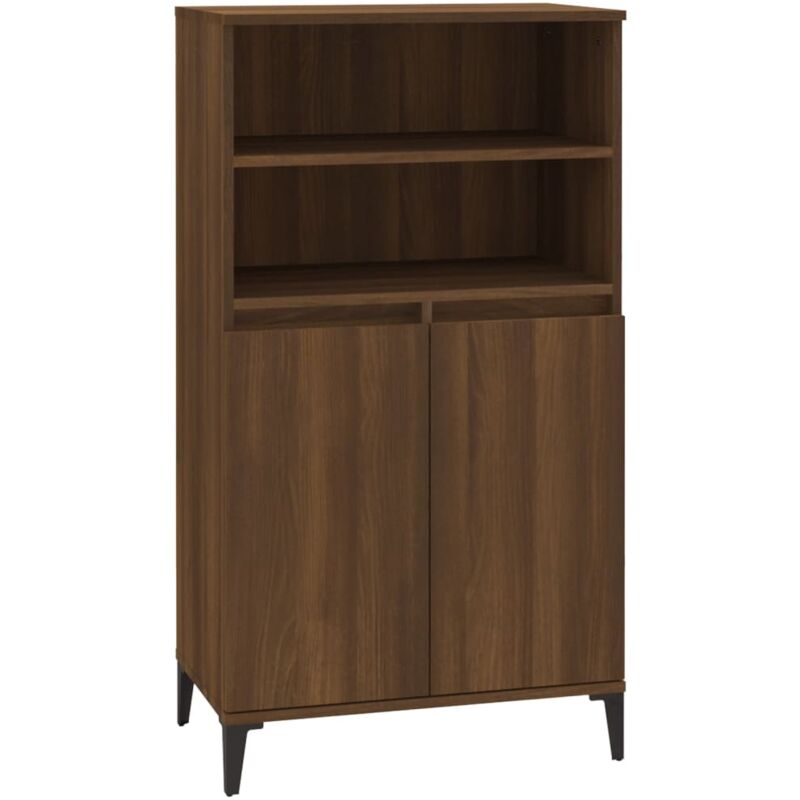 foto del prodotto vidaxl credenza rovere marrone 60x36x110 cm in legno multistrato