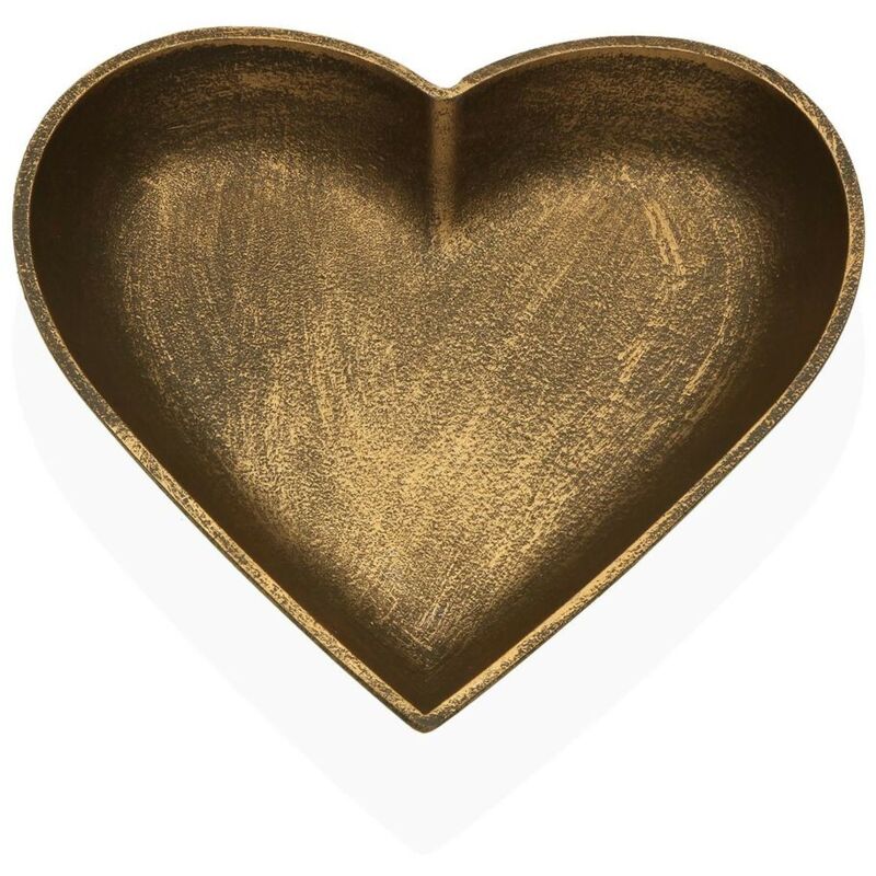 foto del prodotto figura decorativa versa cuore dorato 25 x 25 x 3,5 cm
