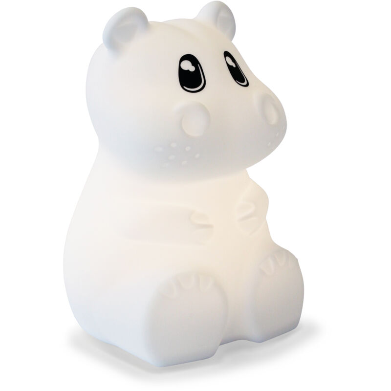foto del prodotto kidywolf hippo baby night light stand alone white led night light