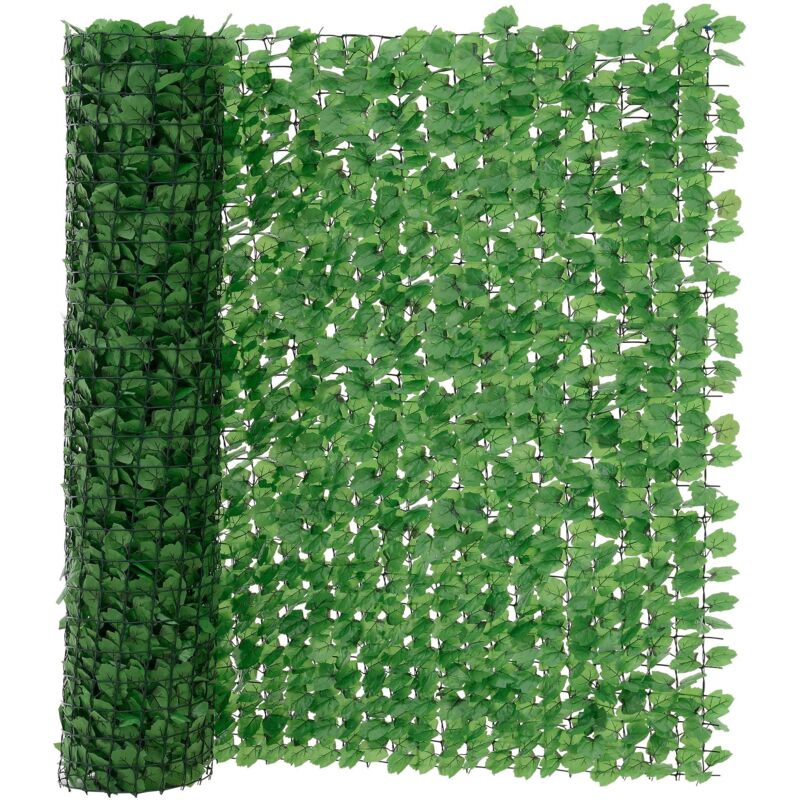 foto del prodotto recinzione con foglie frangivista vendita filo di plastica poliestere 300 x 150 cm verde