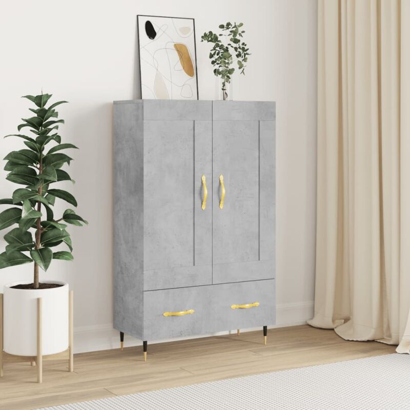 foto del prodotto vidaxl credenza grigio cemento 69,5x31x115 cm in legno multistrato