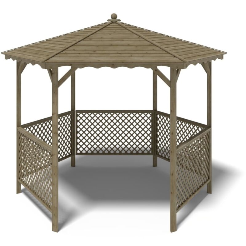 foto del prodotto altanka gazebo da giardino tettoia parasole 3,38x2,79 m impregnato alt140