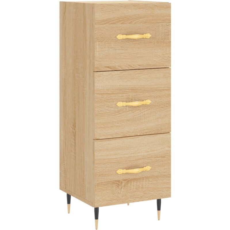 foto del prodotto vidaxl credenza rovere sonoma 34,5x34x90 cm in legno multistrato
