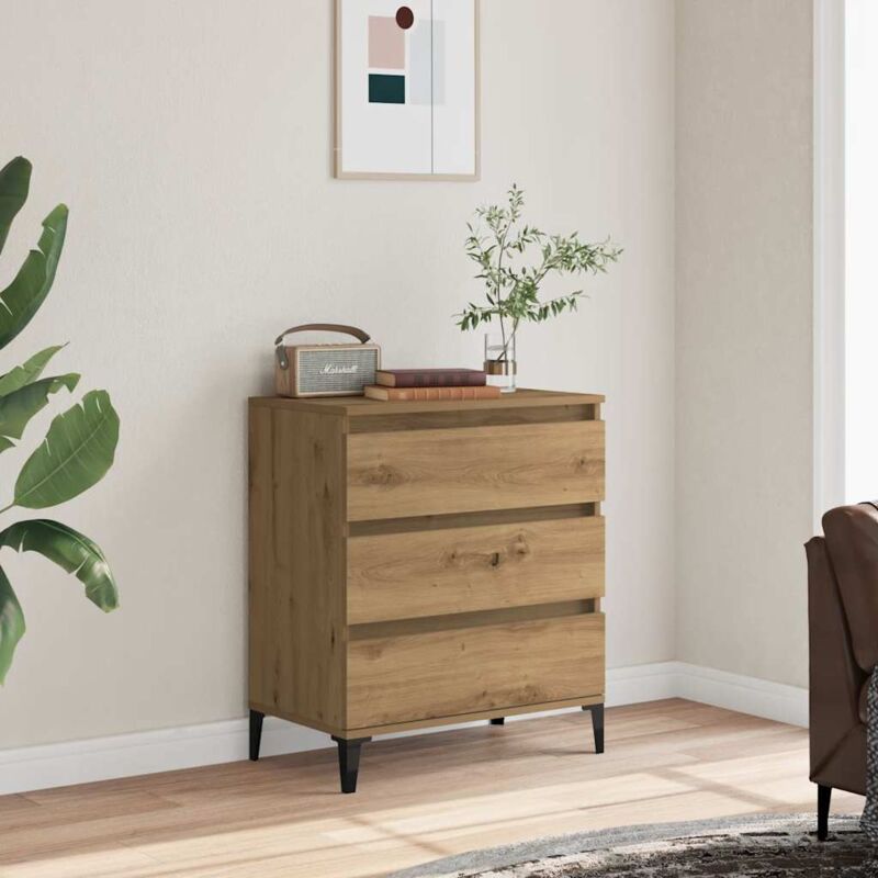 foto del prodotto vidaxl credenza rovere artigianale 60x35x70 cm in legno multistrato