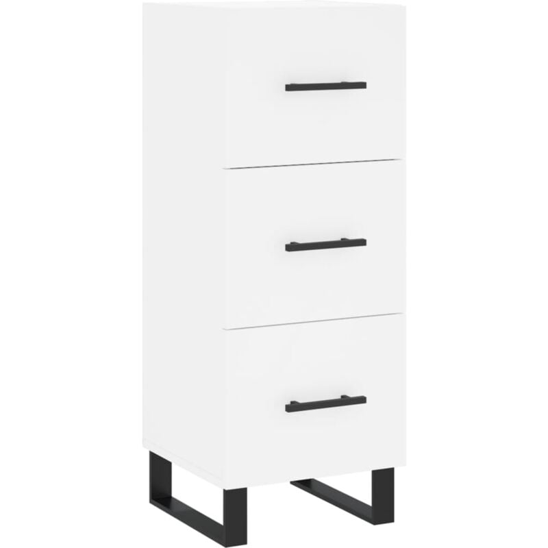 foto del prodotto vidaxl credenza bianca 34,5x34x90 cm in legno multistrato