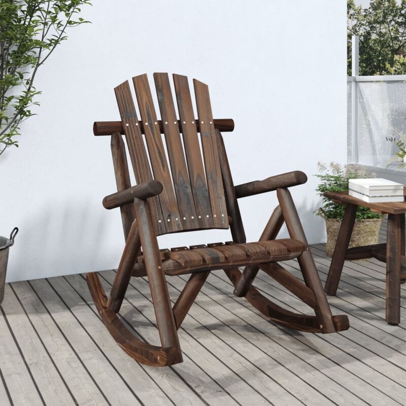 foto del prodotto vidaxl sedia a dondolo giardino 69x96x101cm legno massello abete rosso