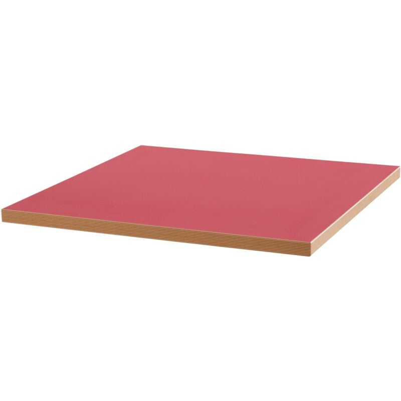 foto del prodotto oviala piano tavolo quadrato rosso 60 cm la villette