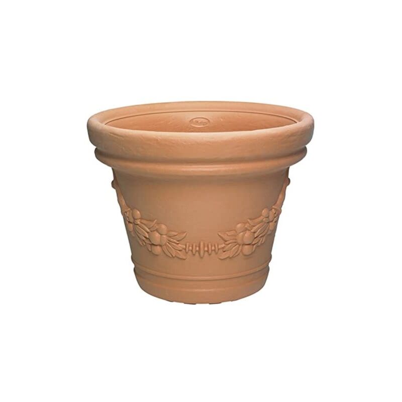 foto del prodotto vaso gdm eilos in resina di martino 35xh28 cm bianco
