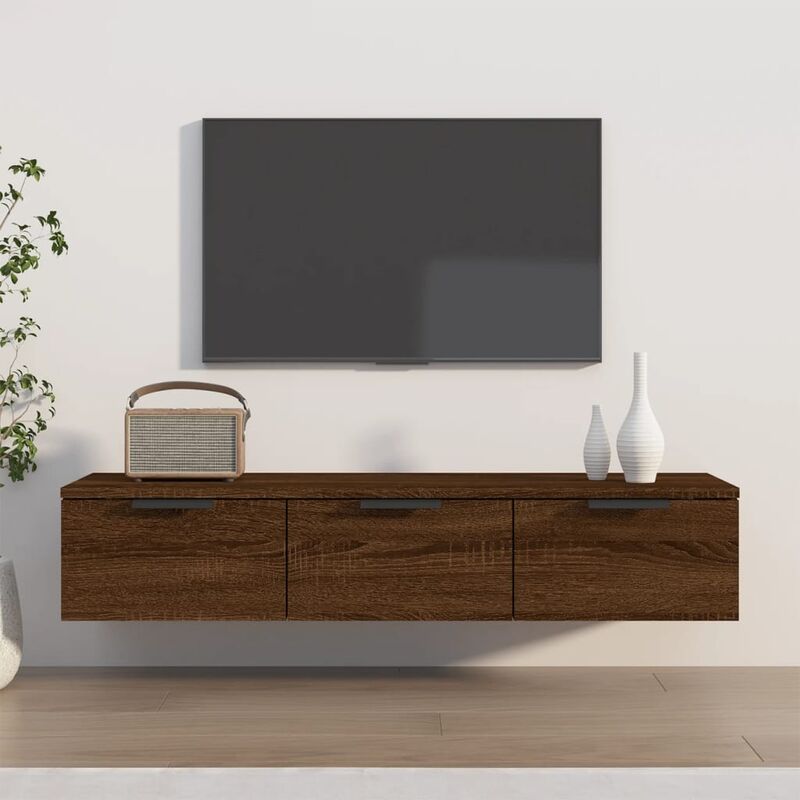 foto del prodotto furniture limited armadietto a muro rovere marrone 102x30x20 in