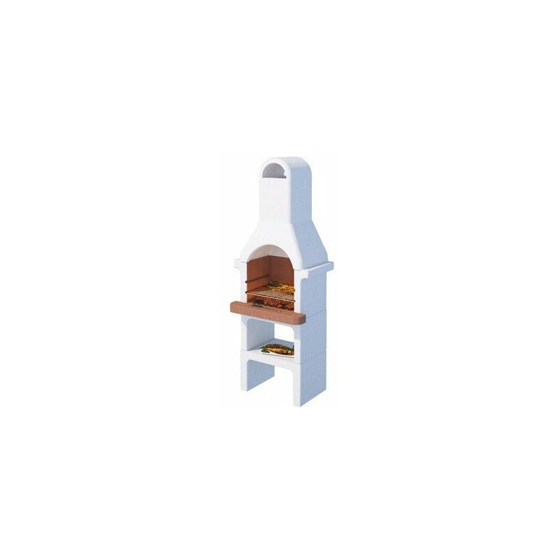 foto del prodotto barbecue in cemento da giardino 65x49x178 cm con griglia cromata beton fal 
