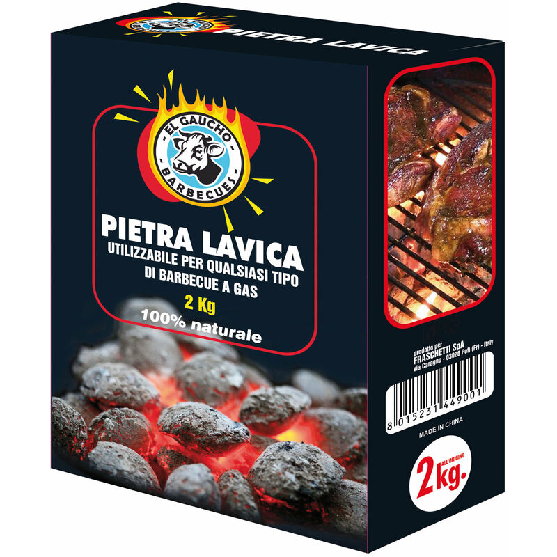 foto del prodotto pietra lavica roccia lavica per barbecue a gas 2 kg