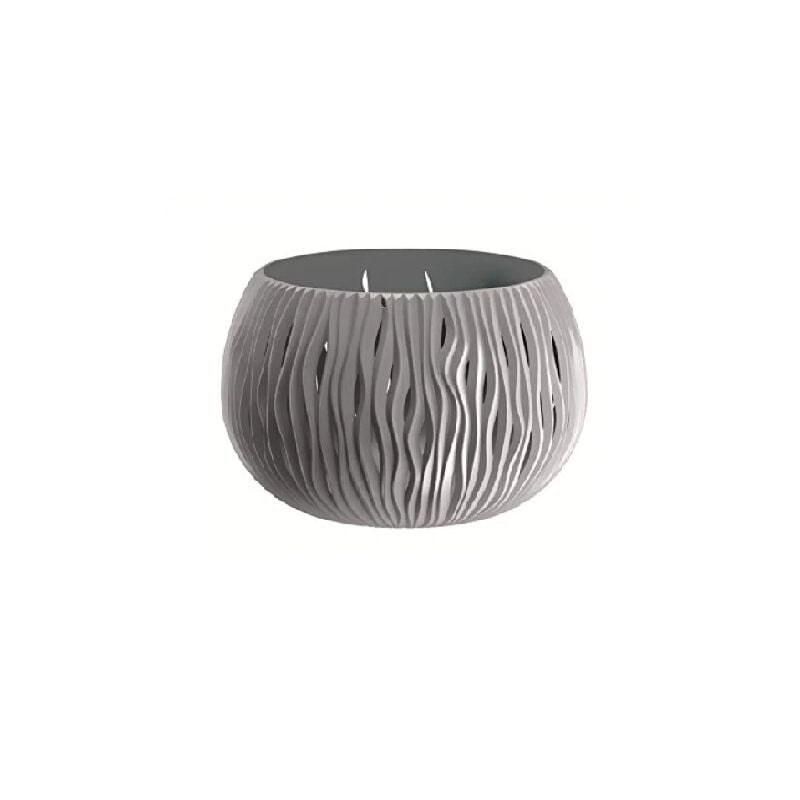 foto del prodotto vaso nike dsk con decorazione tridimensonale 29xh19 cm prosperplast darkgrey