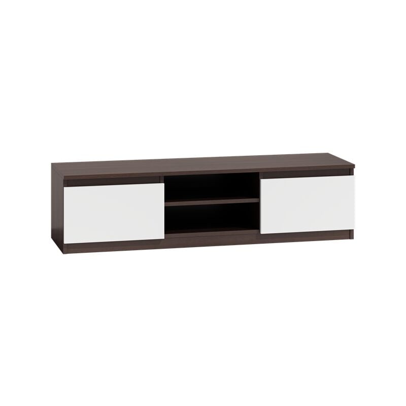 foto del prodotto tivoli mobile tv basso contemporaneo 120x40x36 soggiorno soggiorno 2 nicchie 2 ante stoccaggio moderno di apparecchiature tv audio video giochi