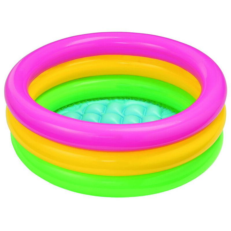 foto del prodotto piscina gonfiabile baby tonda 3 anelli 1 3 anni cm.61x22h. capienza lt.28 peso kg.0,5 57107 