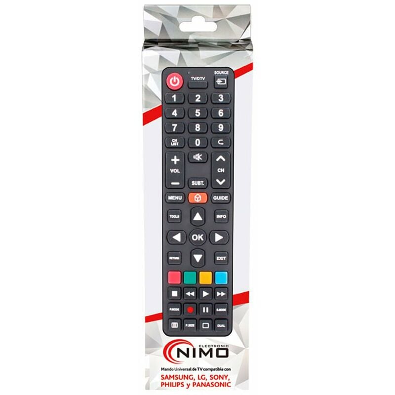 foto del prodotto telecomando universale samsung, lg, sony, philips, panasonic nimo
