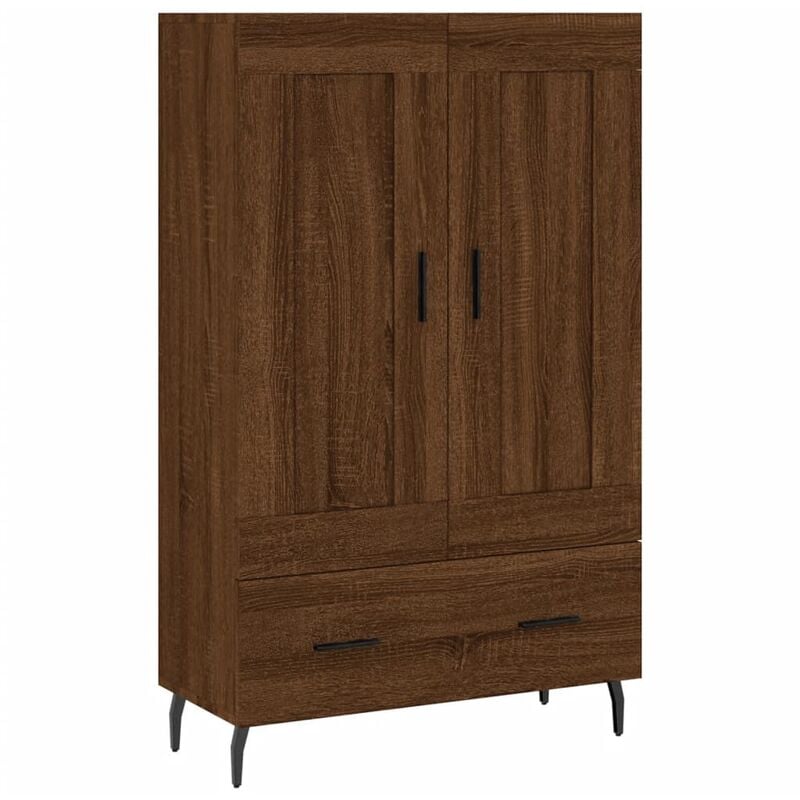foto del prodotto vidaxl credenza rovere marrone 69,5x31x115 cm in legno multistrato