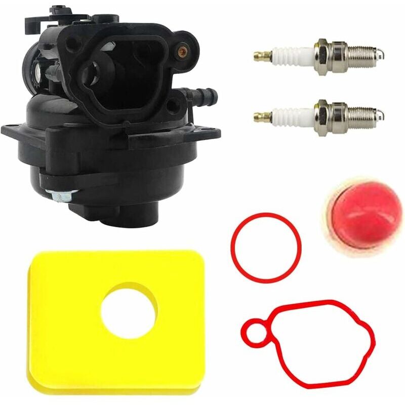 foto del prodotto kit carburatore per motore tosaerba briggs stratton 593261, 595656, 591979, 591160, 300e 450e 500e 550ex 500 125cc 140cc, 08p502 8p502 02 00000