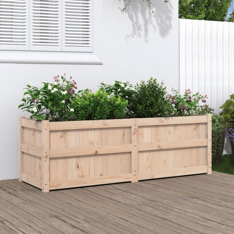 foto del prodotto fioriera da giardino 150x50x50 cm in legno massello di pino vidaxl