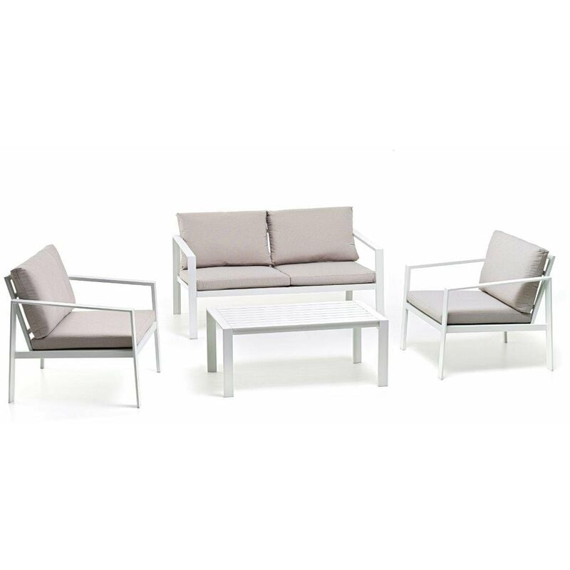 immagine 0 del prodotto salottino set sofa alluminio mod. atlanta 4 pz bianco 4 pp