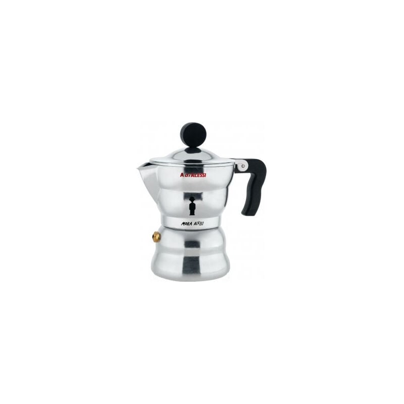 foto del prodotto alessi moka caffettiera italiana alluminio