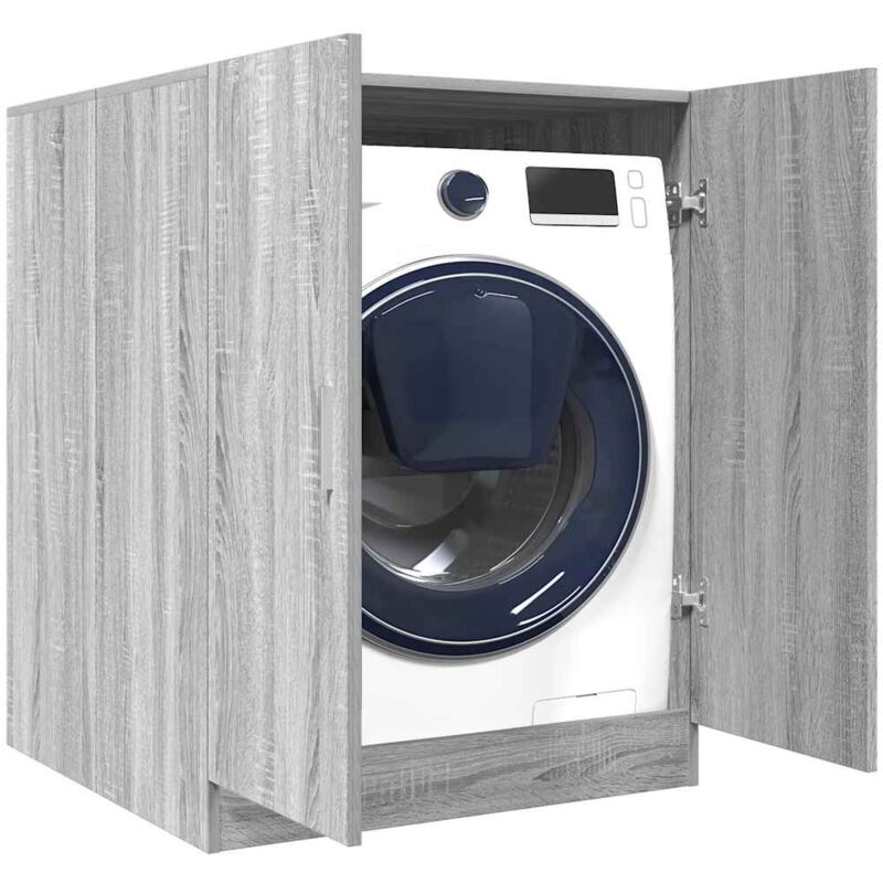 foto del prodotto furniture limited mobile per lavatrice grigio sonoma